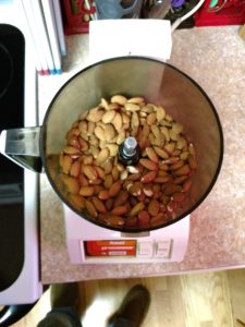 making almond butter