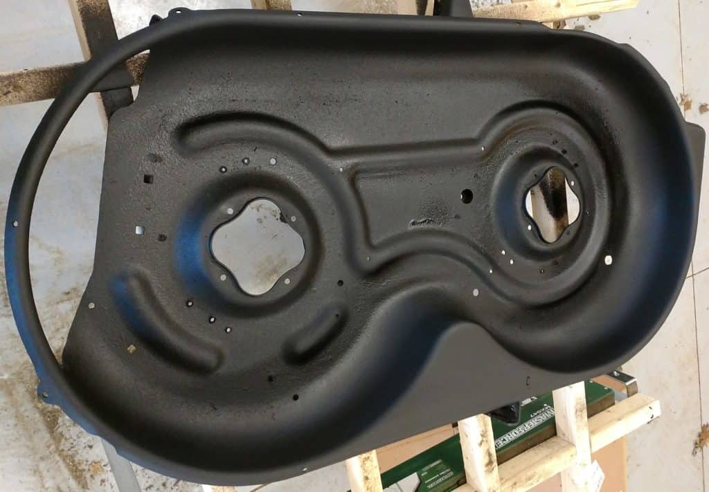 mower deck after clean-up